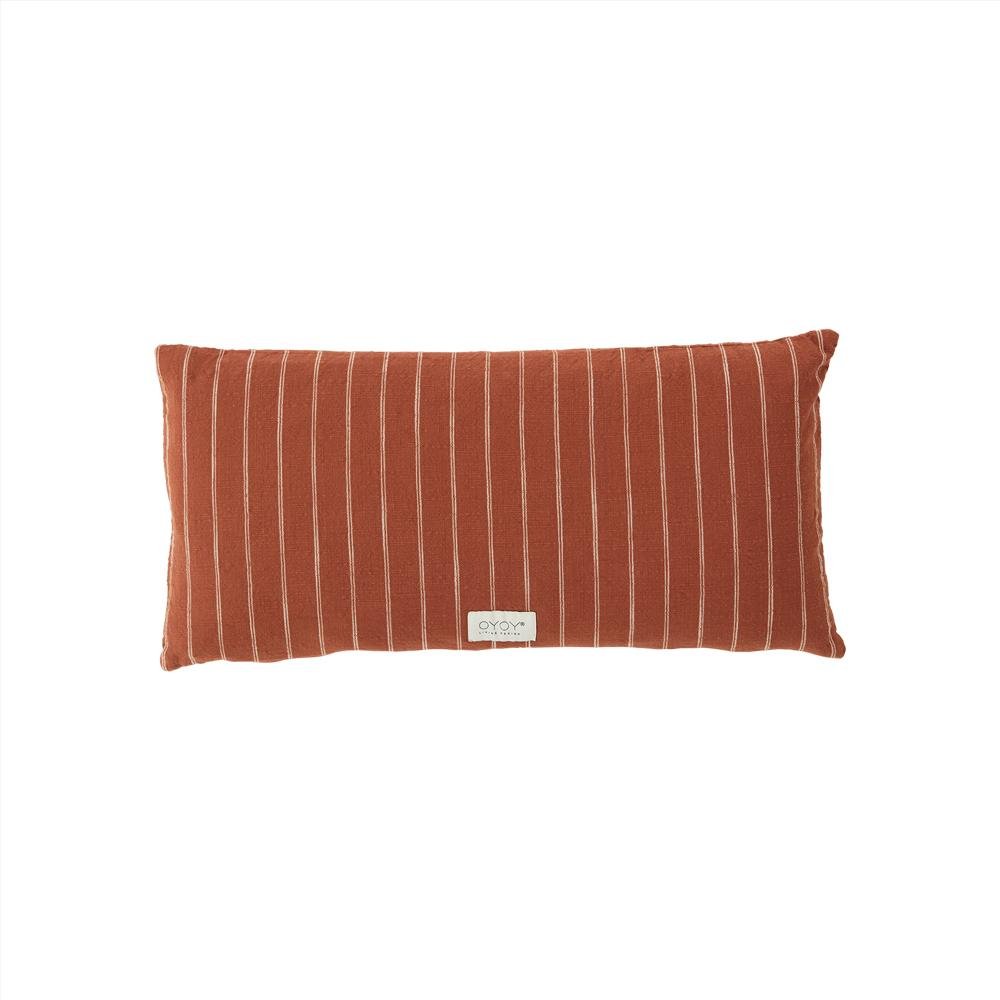 OYOY Living - Kyoto Long Organic Cushion - Dark Sienna