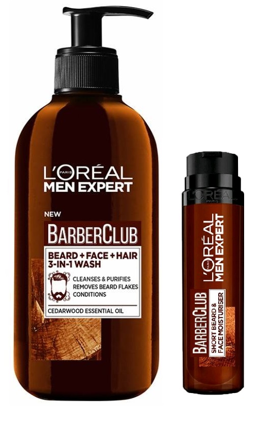 L'Oréal - Men Expert Barber Club Beard and Face Moisturizer 50 ml + Beard and Face Wash 200 ml