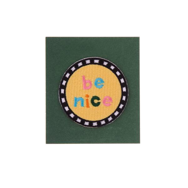 Be Nice Woven Patch