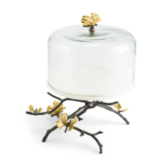 Michael Aram | Butterfly Ginkgo Cake Stand w/ Dome