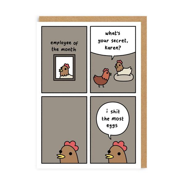 The Most Eggs Greeting Card